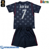 Fotballdrakt Barn Forente stater Giovanni Reyna #7 Bortedraktsett VM 2026 Kortermet (+ Korte bukser)